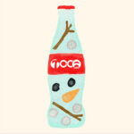 نوشابه گازدار طعم دار بدون رنگ